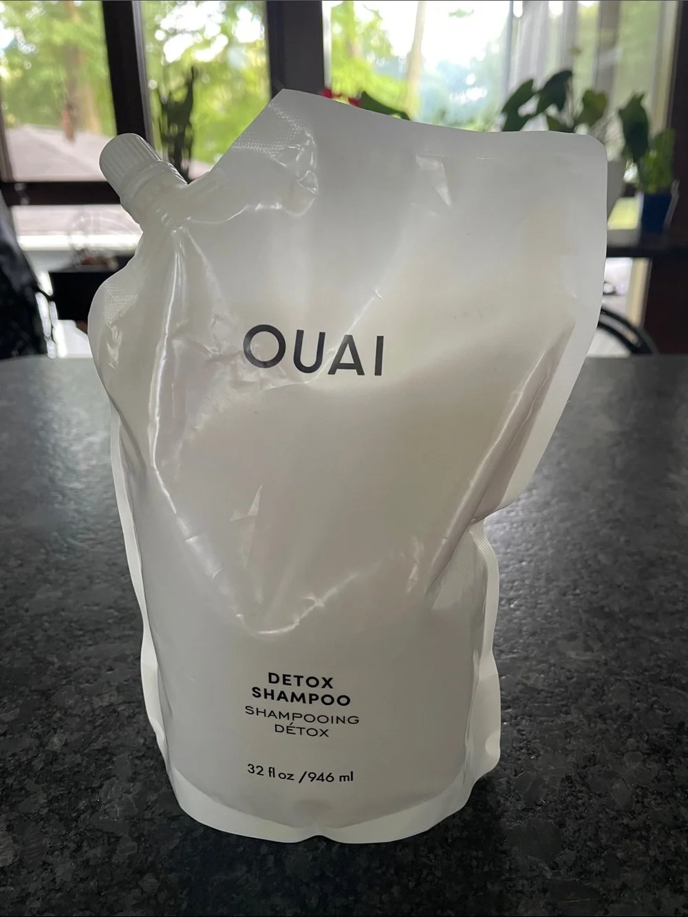 OUAI Detox Clarifying Hair Shampoo Refill 32 oz cleanse remove build up smells 👌